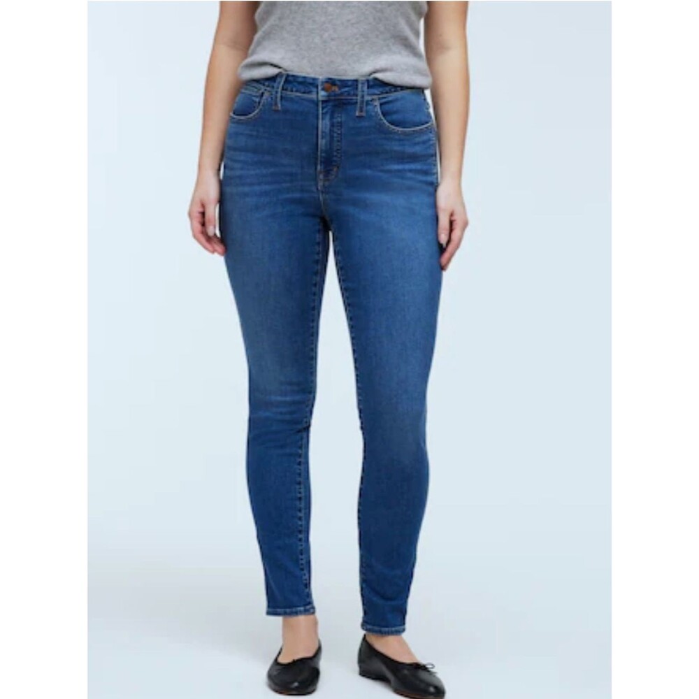 Madewell 10” high rise Skinny Jeans in Medium Blue Wash